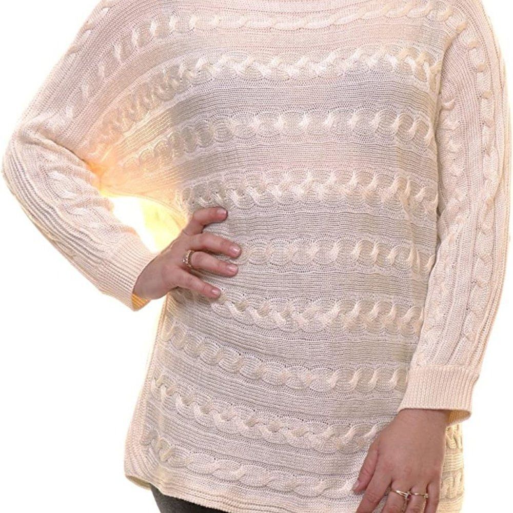 Lauren Ralph Lauren Ivory Cable knit sweater, size 3X